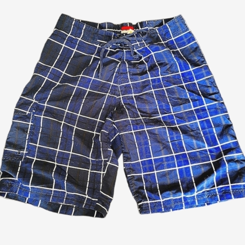 Meant TO BE - Men's blue swim shorts, mesh lining, size Large
